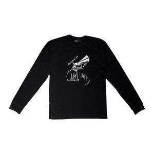 Not a Dog - Black Sleeve T Shirt