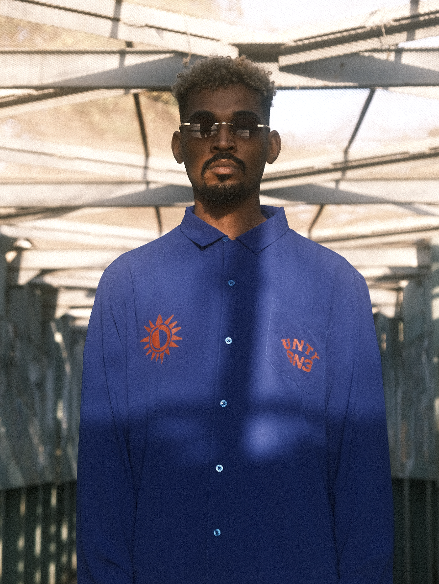 SN3 x UNTY Blue Long Sleeve Shirt