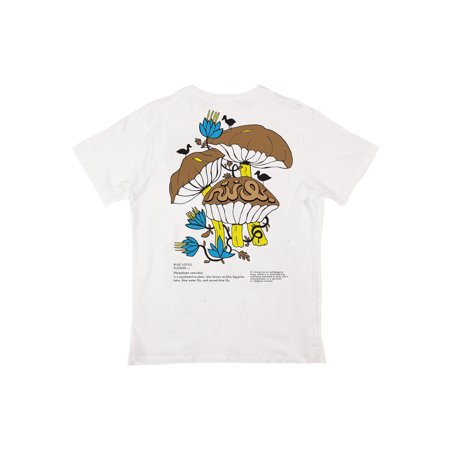 Blue Lotus White T Shirt