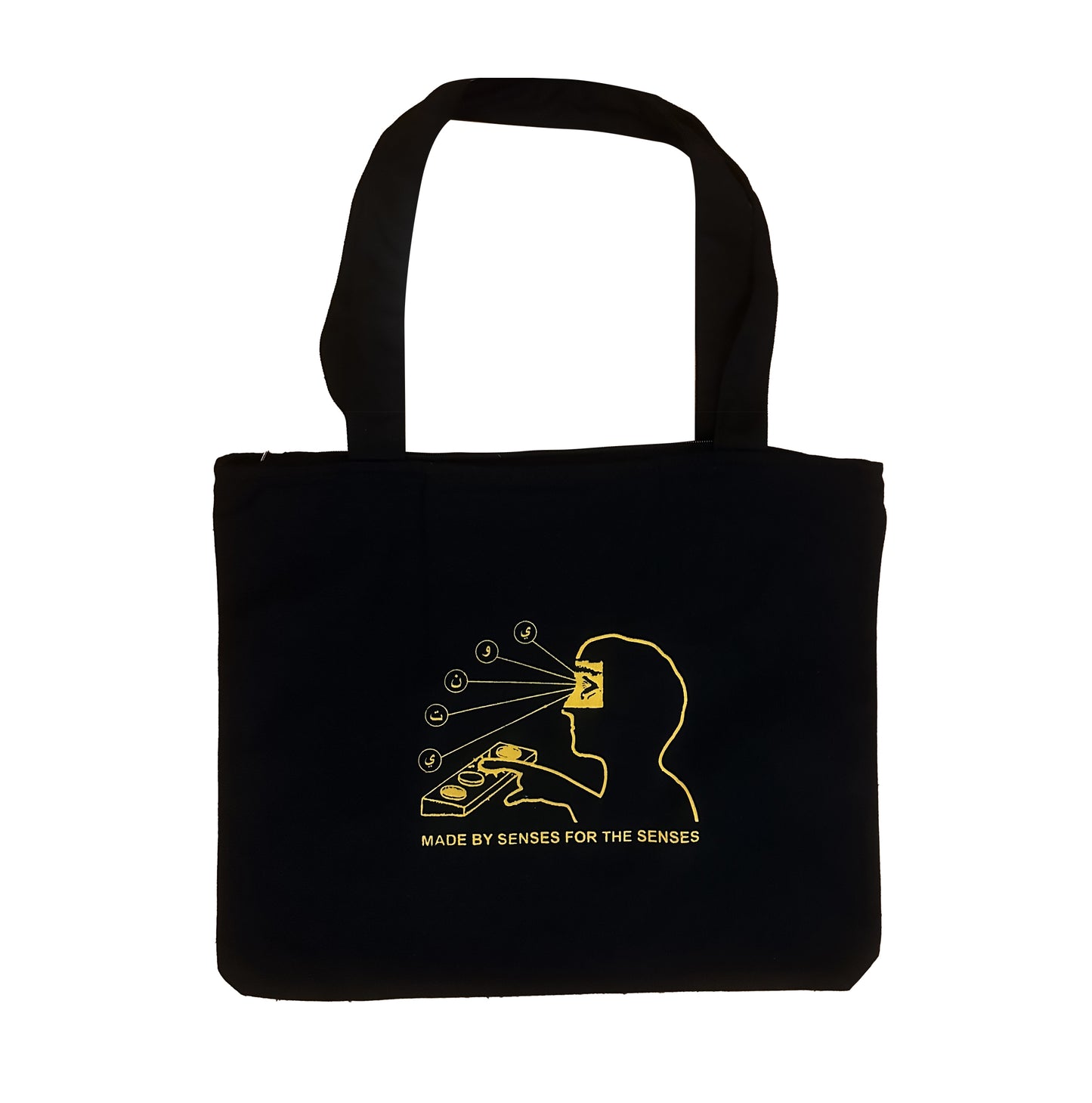 Senses Black Tote Bag
