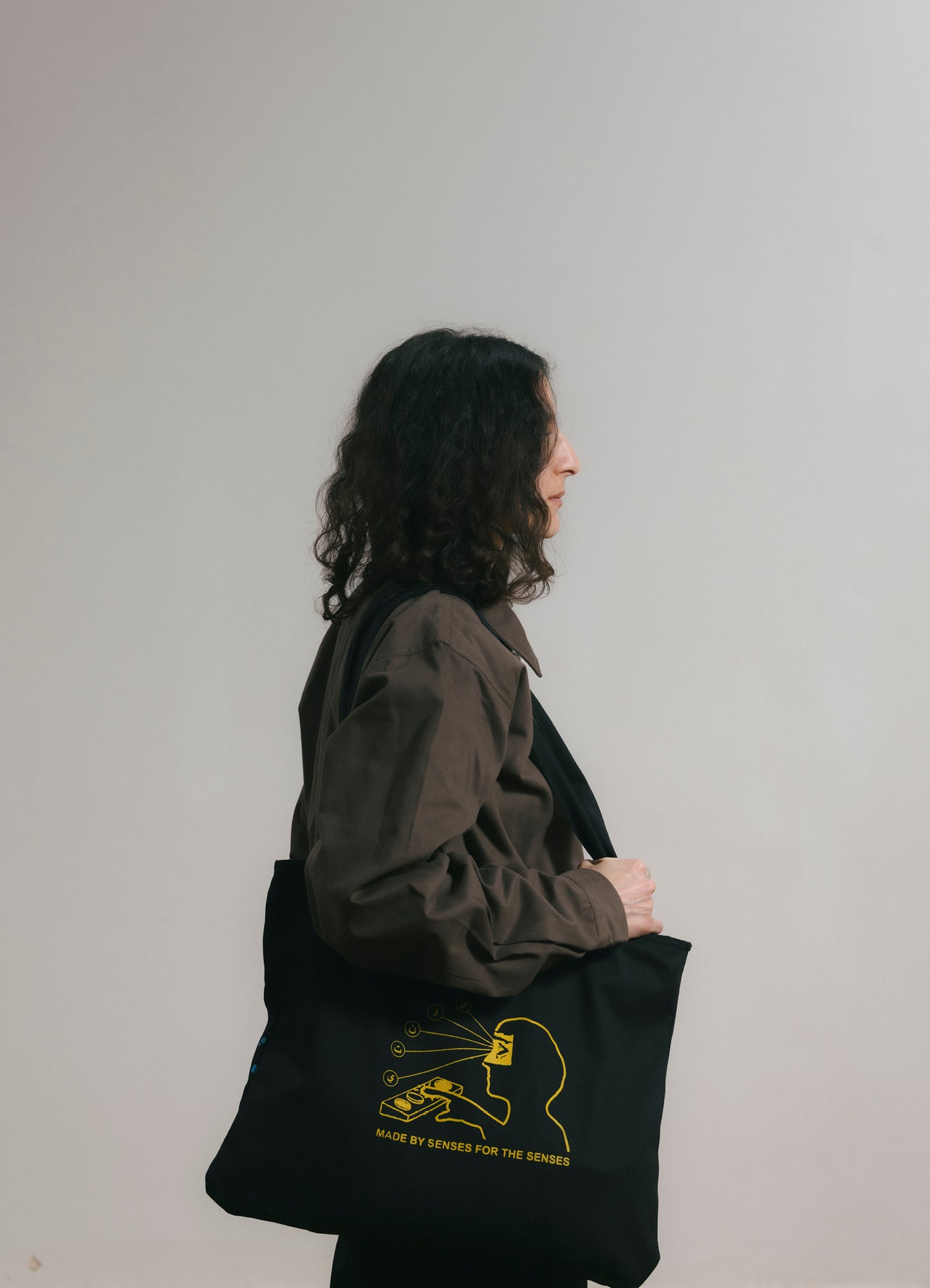 Senses Black Tote Bag