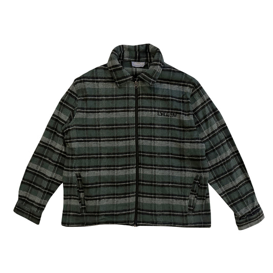 Green Plaid Flannel Jacket