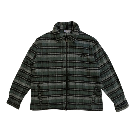 Green Plaid Flannel Jacket